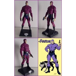 Miniaturas Colecionáveis Eaglemoss Customizadas em Resina O Fantasma(The Phantom)Roxo