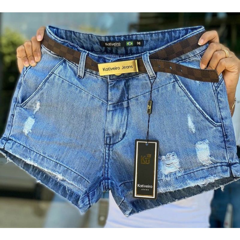 Marcas de short sales jeans feminino