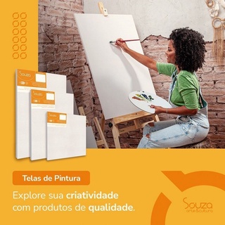 Tela De Pintura 16x22cm - Riscada Com Desenhos - Souza (Escolha O ...