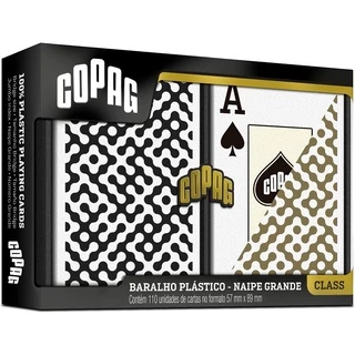 Baralho Class Modern Estojo Duplo 100% Plástico - Naipe Grande - Copag