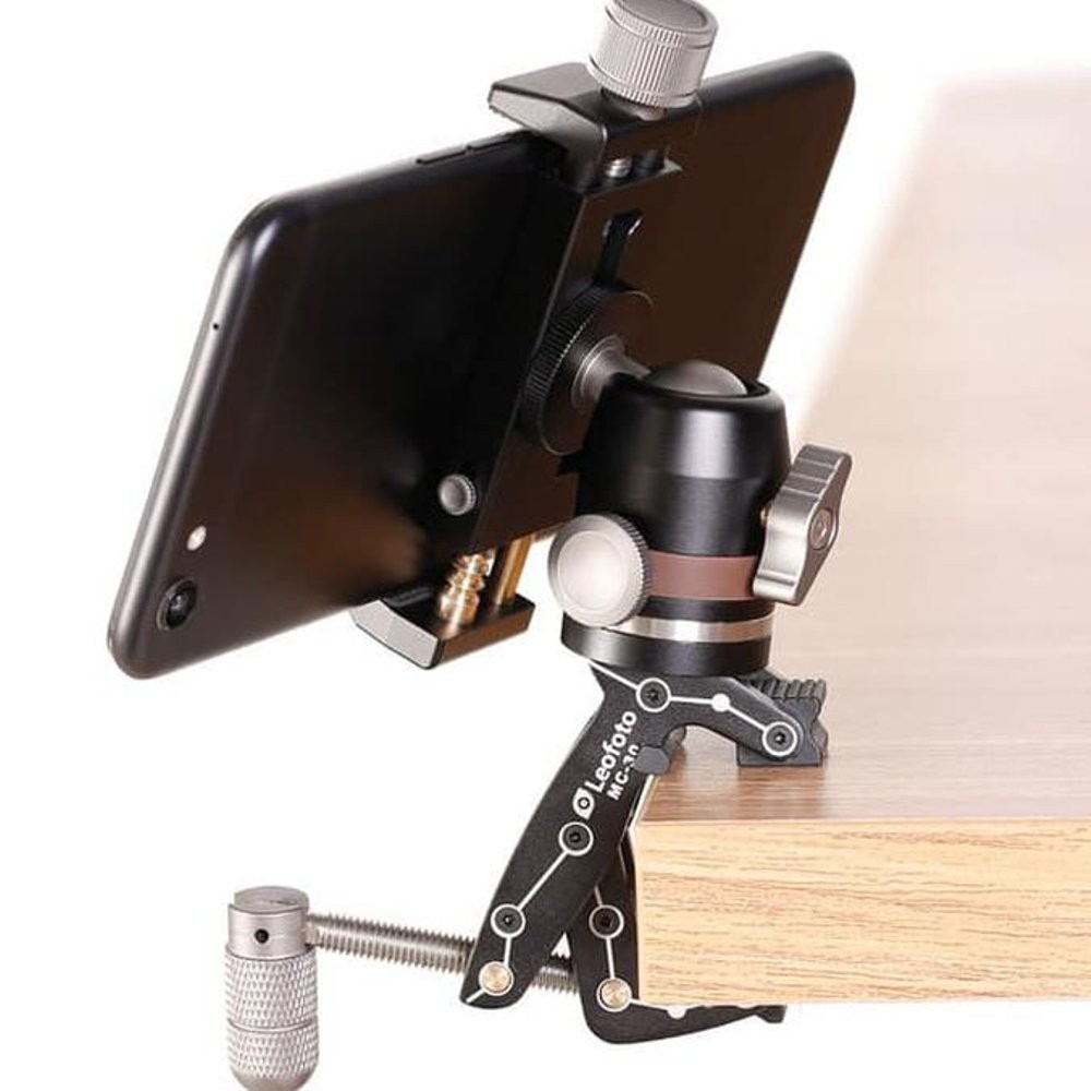 Leofoto MT-03 + MBH-19 &ndash; Treppiede Da Tavolo In Alluminio Con Testa A Sfera, Micro, Nuovo