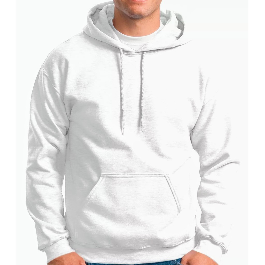 Moletom store liso branco