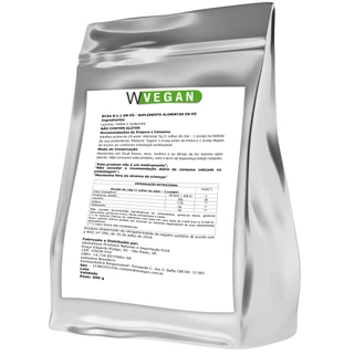 BCAA 8:1:1 Vegan 500g Embalagem Refil WVegan