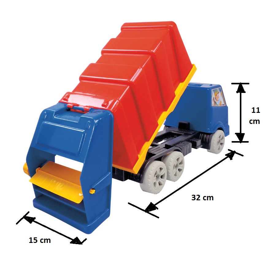 Caminhão De Lixo De Brinquedo Grande Abre A Caçamba Lixeiro