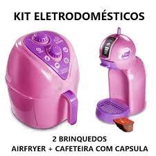 Kit Menina Princesa Jantar Panela Café Bolo Air Fryer 17pç - Click