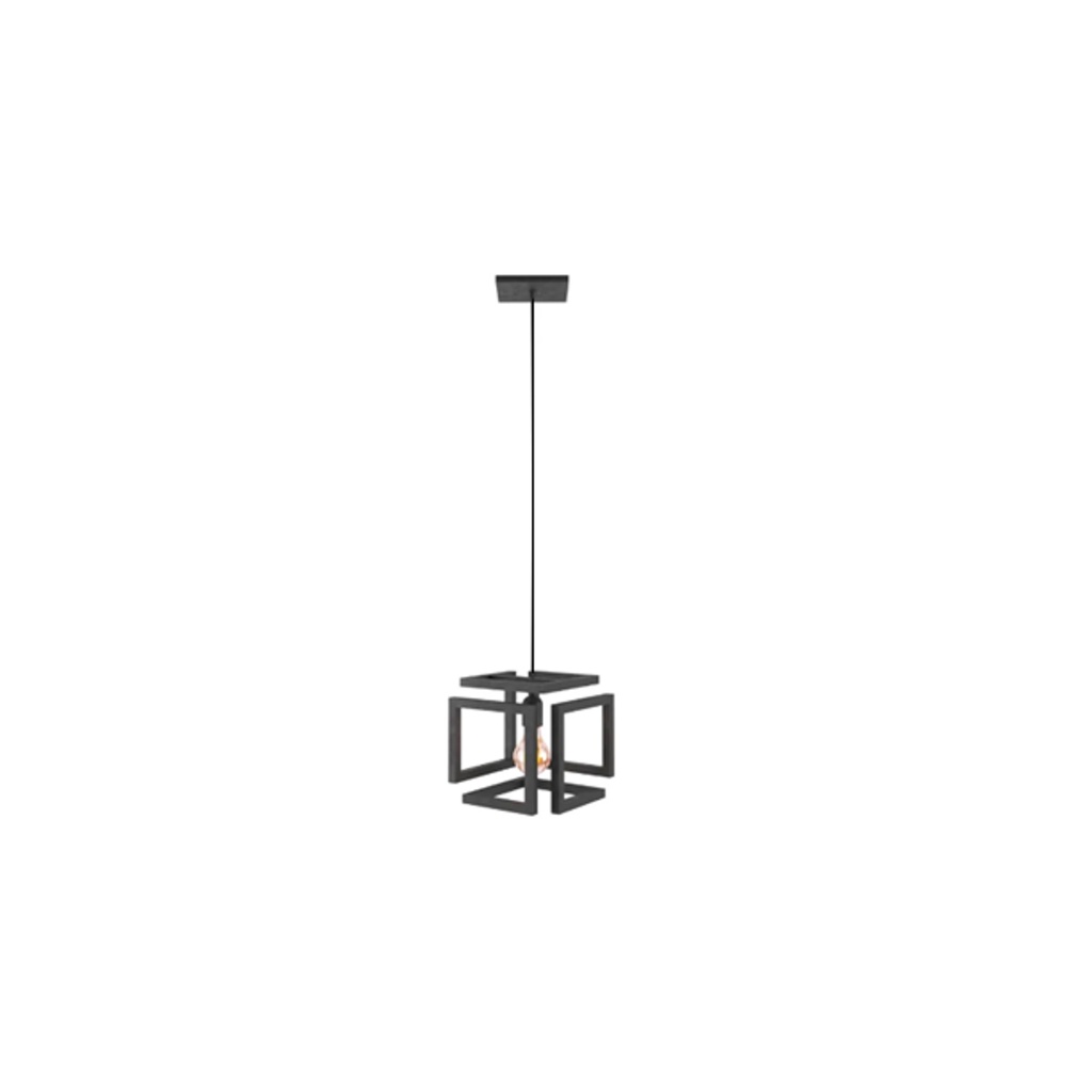 Luminária Para Cozinha Pendente Infinito Industrial Preto