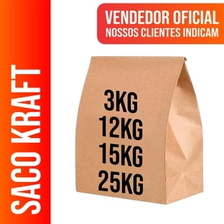 Saco Kraft Embalagem Para Delivery com 50 und vários Tamanhos