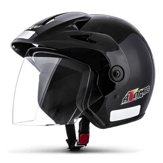 Capacete Para Moto Aberto Pro Tork Atomic Masculino Feminino Barato Promoção Preto Branco