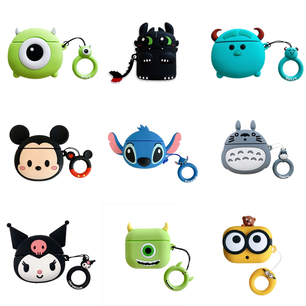 2 unidades] Capa para Airpods 3ª geração, capa para AirPods 3 personagens  de desenho animado 3D fofos personagens de anime, capa avançada de silicone  macio para AirPods 3. : : Eletrônicos