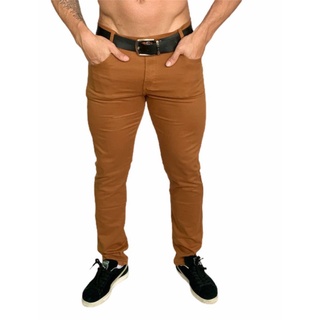 Calça Sarja Masculina Jeans sport fino com Lycra