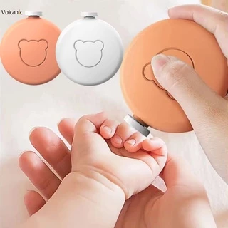 7 Em 1 Urso Fofo Aparador Elétrico De Unhas Para Bebês Crianças Ferramenta Polidora Manicure Infantil Kit De Tesoura Recém-Nascido