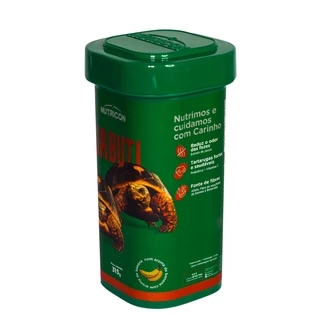 Raçao Jabuti Tartarugas Cagados 315g Nutricon - Aroma De Banana