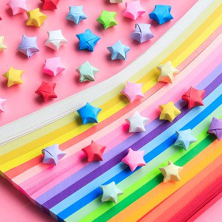 SUHU 420Sheets Origami Star , DIY Crafts Tiras De Papel , Luminosas Feitas  À Mão Lucky Artesanal Folding Crafting Supplies