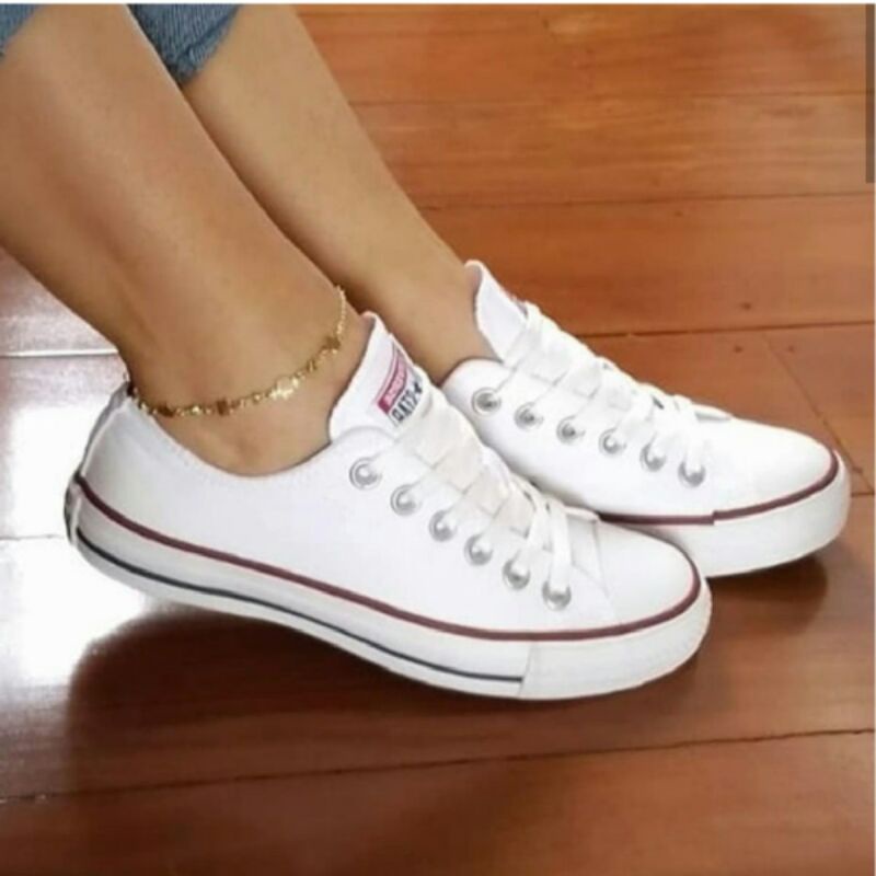 Tenis all store star branco tecido