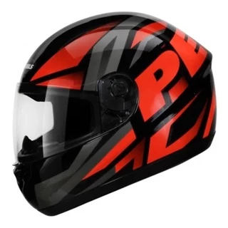 Capacete Peels Spike Maxi Preto e Vermelho