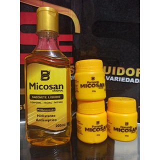 Pomada Clareadora micosan 3 unidades Micosan Sabonete íntimo 1 unidade  Total 4 Unidades