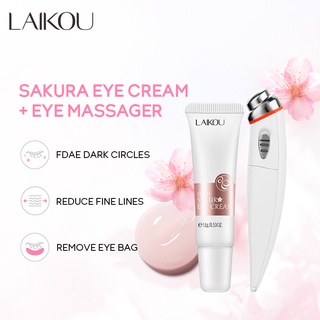 LAIKOU Sakura Creme Para Os Olhos Reduzir Bolsas Círculos Escuros Rugas Firmador Levantamento Reparo Da Pele Cuidados Com A