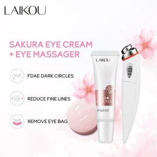 LAIKOU Sakura Creme Para Os Olhos Reduzir Bolsas Círculos Escuros Rugas Firmador Levantamento Reparo Da Pele Cuidados em Oferta na Shopee