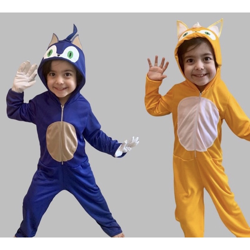Fantasia Tails Sonic Infantil Curta Com Máscara - Ri Happy