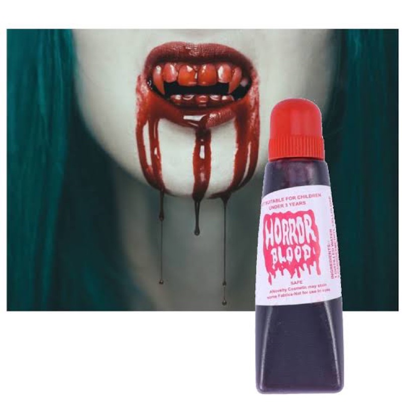 Sangue Falso Para Maquiagem de Vampiro e Machucados com Dentadura, Ferida -  Sulamericana - Estojo para Esponja de Maquiagem - Magazine Luiza