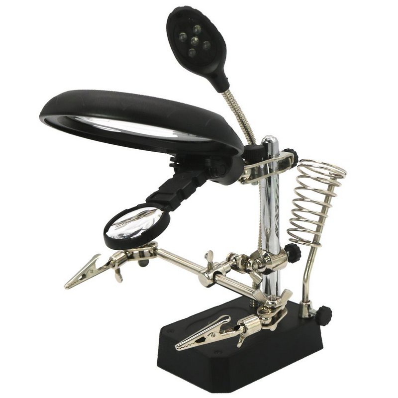 Lupa de Bancada Profissional Completa com Lente Dupla | Shopee Brasil