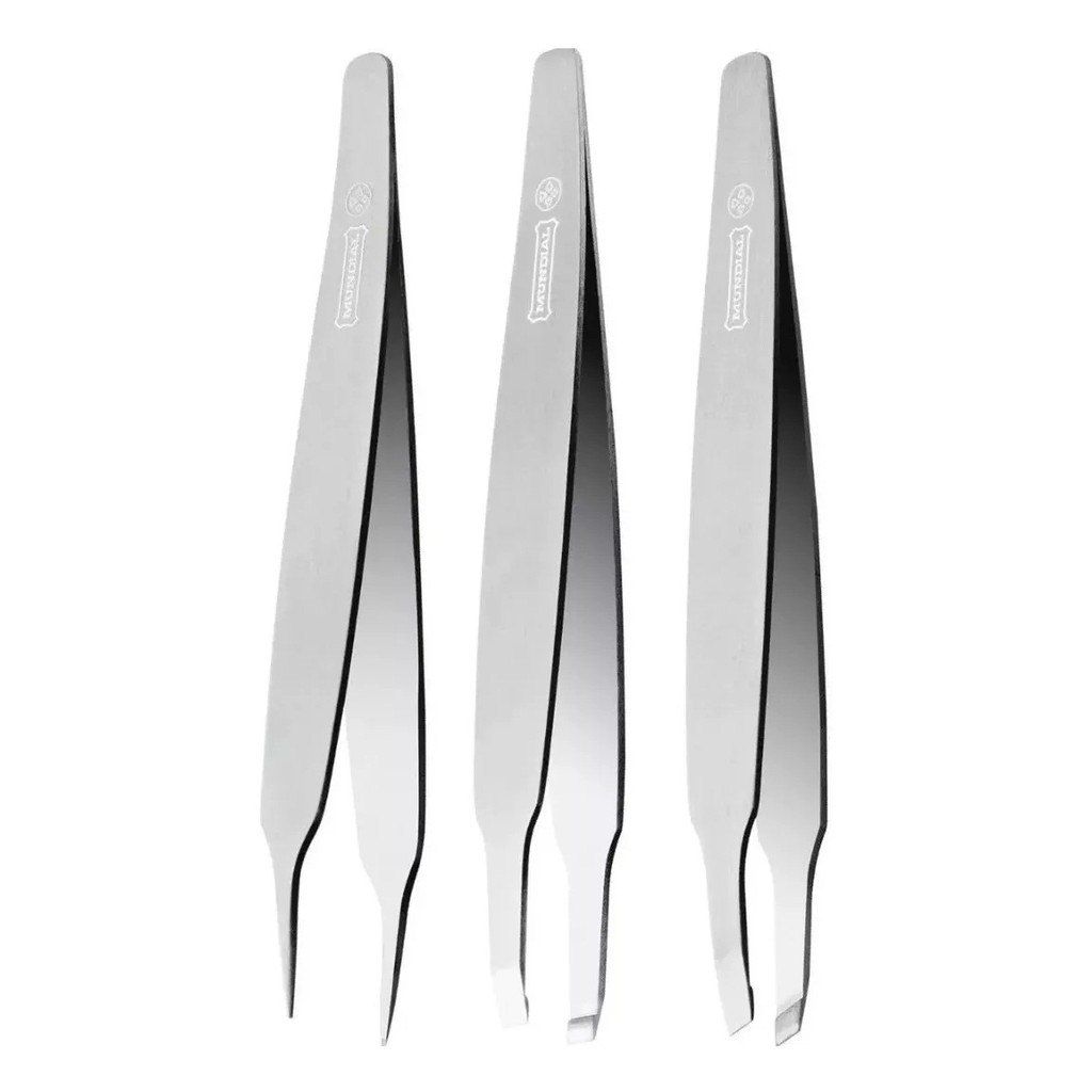 Trio De Pinças Professional BC394 Mundial | Shopee Brasil