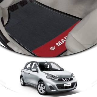 Tapete de borracha Base Vermelho 4 Peças Automotivo Nissan March