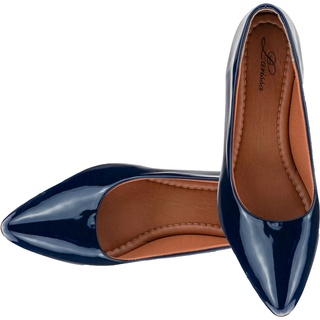 Sapato Scarpin Feminino Salto Baixo Grosso Brilho