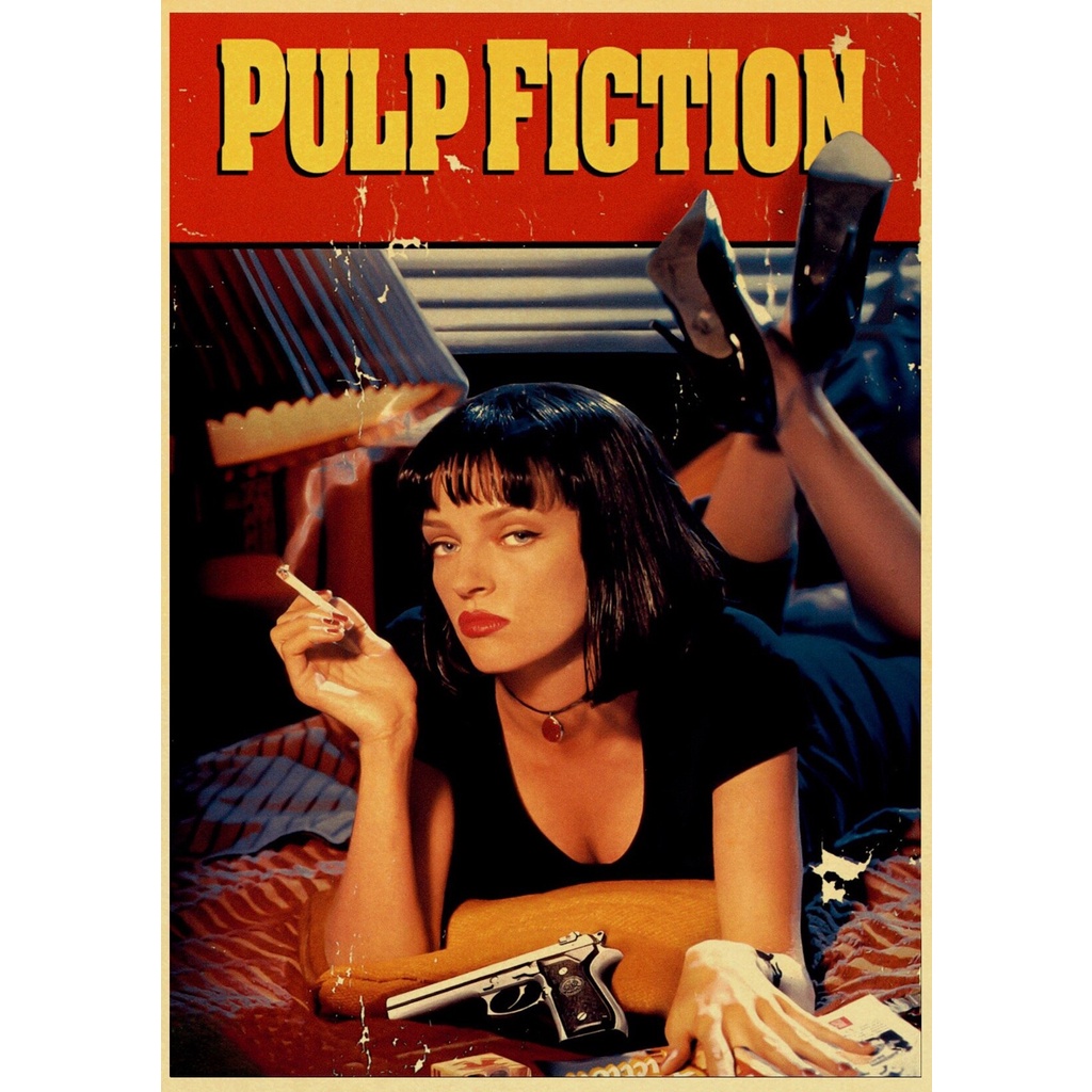 Quadro Pulp Fiction Tamanho Grande A3 Cartaz de Cinema - Poster