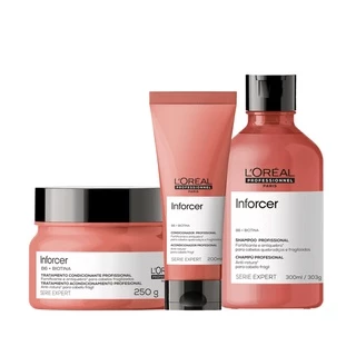 Kit Inforcer Shampoo, Condicionador e Máscara - L´Oréal