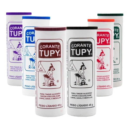 Corante em Pó para Tingir Tecidos. Roupa Pano Algodão - Tupy, Tubete ...