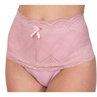 kit 4 calcinhas cinta cintura alta cotton média compressão com renda conforto lingerie revenda