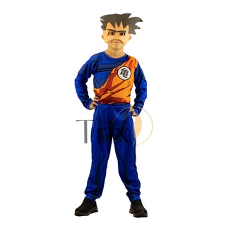 Fantasia Infantil Goku G + Cabelo Eva Preto Saiyajin