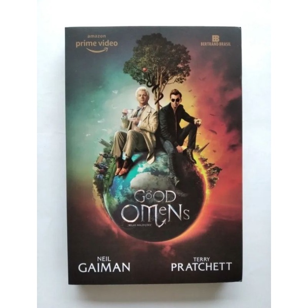 Terry Pratchett Neil Gaiman Amazon Prime Poster David Tennant