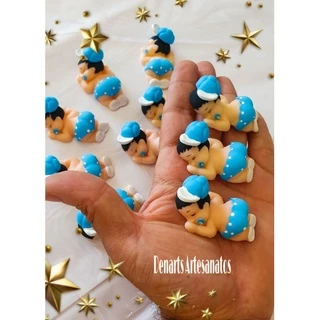 30 lembrancinhas(ima de geladeira)maternidade chá de bebê nascimento aniversário em biscuit em Oferta na Shopee