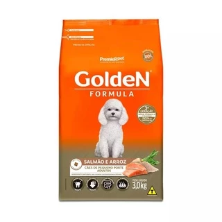 Ração Golden Mini Bits Cães Ad Peq Porte Salmão Arroz 15Kg