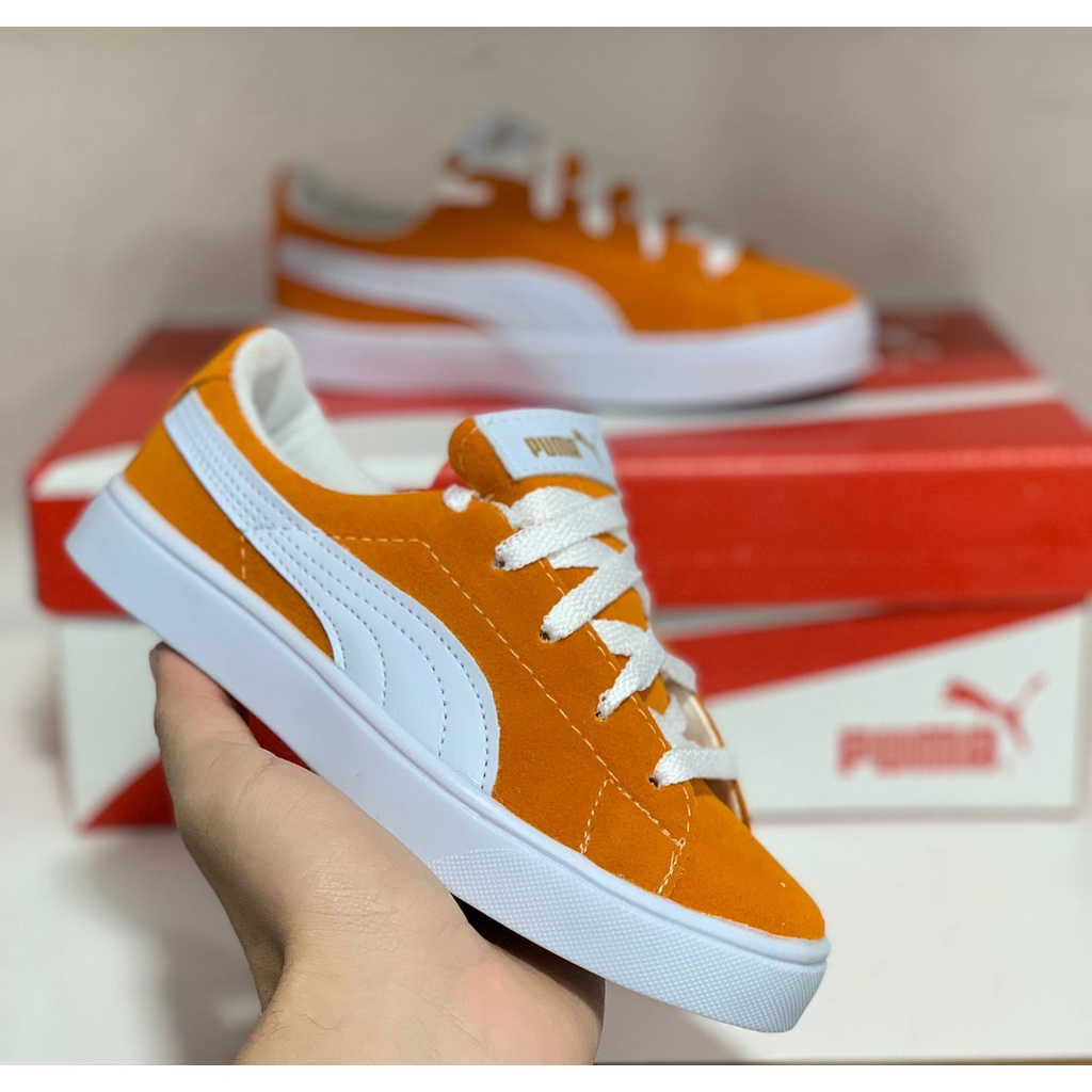 Tenis puma hot sale suede laranja