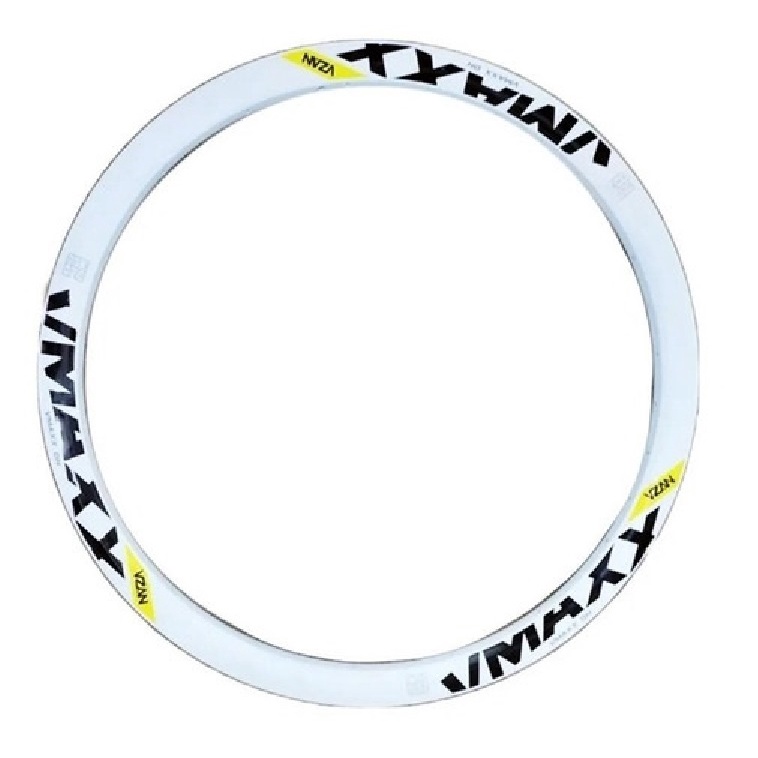 Aro 26 Bike Vzan Vmaxx Disc Parede Dupla 36f Folha Freeride Downhill Paredão Super Reforçado - Branco
