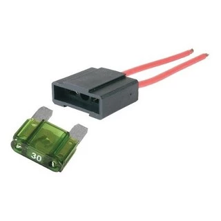 Porta fusivel lamina som automotivo grande max fio 4mm top promoção com fusivel dub
