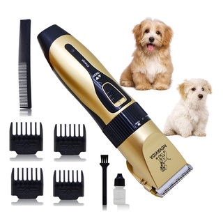 Kit Maquina De Tosa Pet Clipper Grooming Profissional De Pelos P/ Cachorro Gato Baixo Ruído