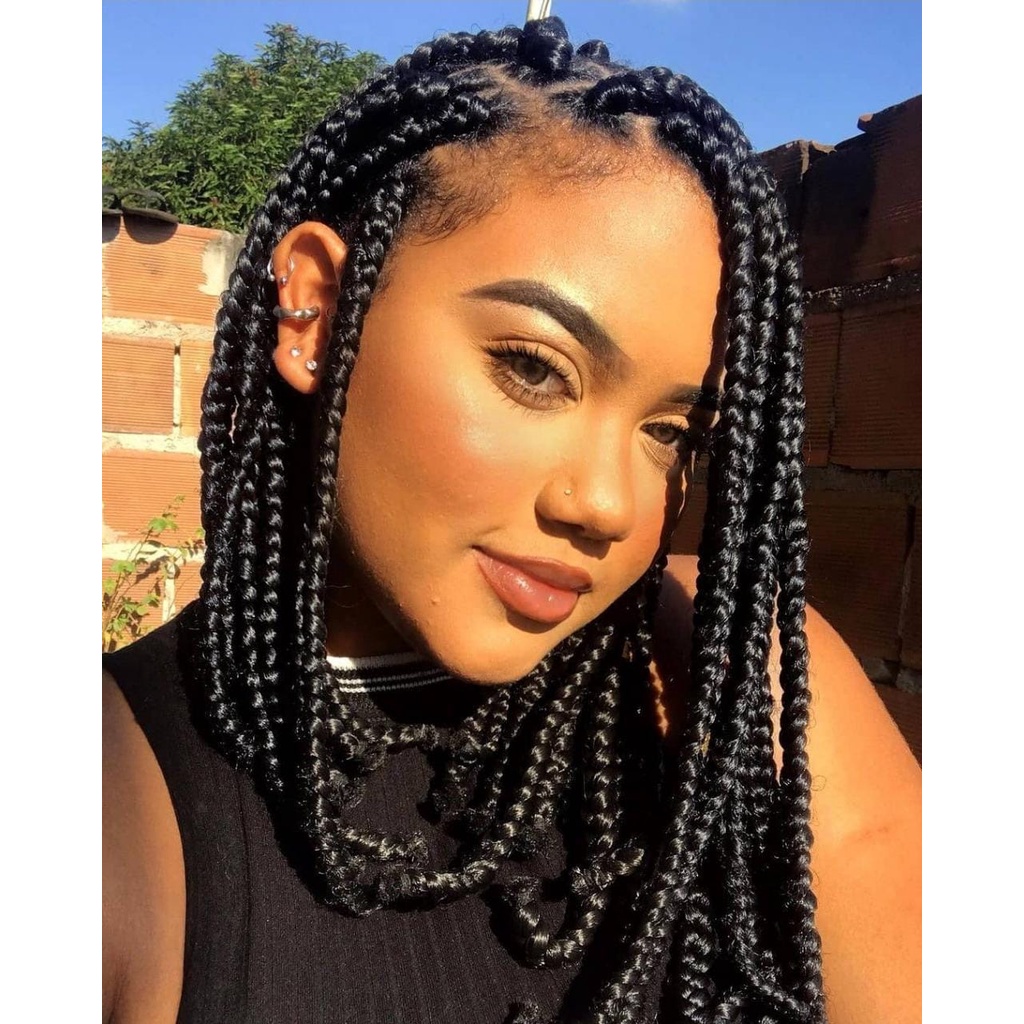 Cabelo Jumbo Jumbão SUPER X 400 gramas - Jumbo para Trança preto ...