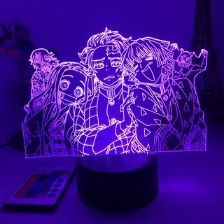 Lâmpada Noturna De Led Anime Demon Slayer Agatsuma Zenitsu/Figura Para Crianças/Decoração De Quarto Infantil Kimetsu No Yaiba