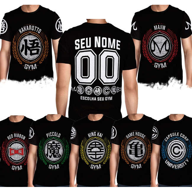 Camisa Full PRINT Gym - Personalizada - Dragon Ball