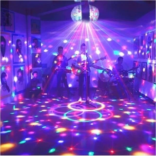 Lâmpada Led Rgb 6w Com Bola Dupla E27 Giratória Para Ktv / Bar / Diskoteca / Decoração De Festa