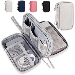 Saco De Fone De Ouvido EVA Portátil Multifuncional/Cabo De Dados Oxímetro De U Cabeça De Carregamento De Disco Caixa De Armazenamento Bag/Gadget Organizador De Com Camada Independente