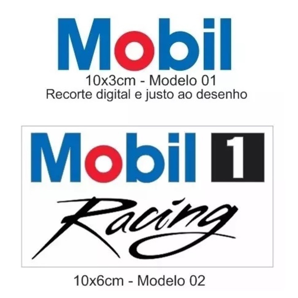Adesivo Mobil Diversos Modelos Mobil Racing Mobil Oil Valor Unitário ...
