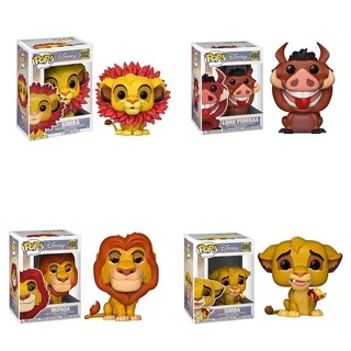 Funko Pop! (O Rei Leão) Simba Mufasa Pumbaa Vinil Action Figure Modelo Brinquedos Bonecas