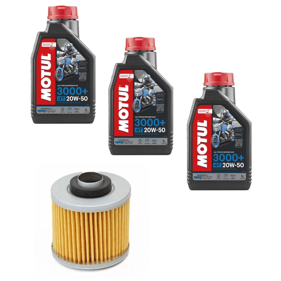 Motul 3000 10W-40 Mineral. / Ölfilter Yamaha XT600 Alle Modelle Bj