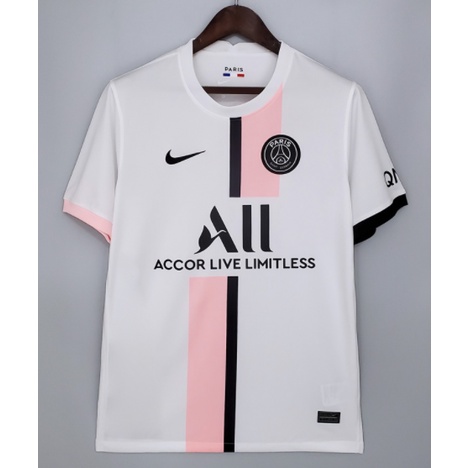 camisa de futebol 21/22 paris saint germain rosa lançamento camiseta de time