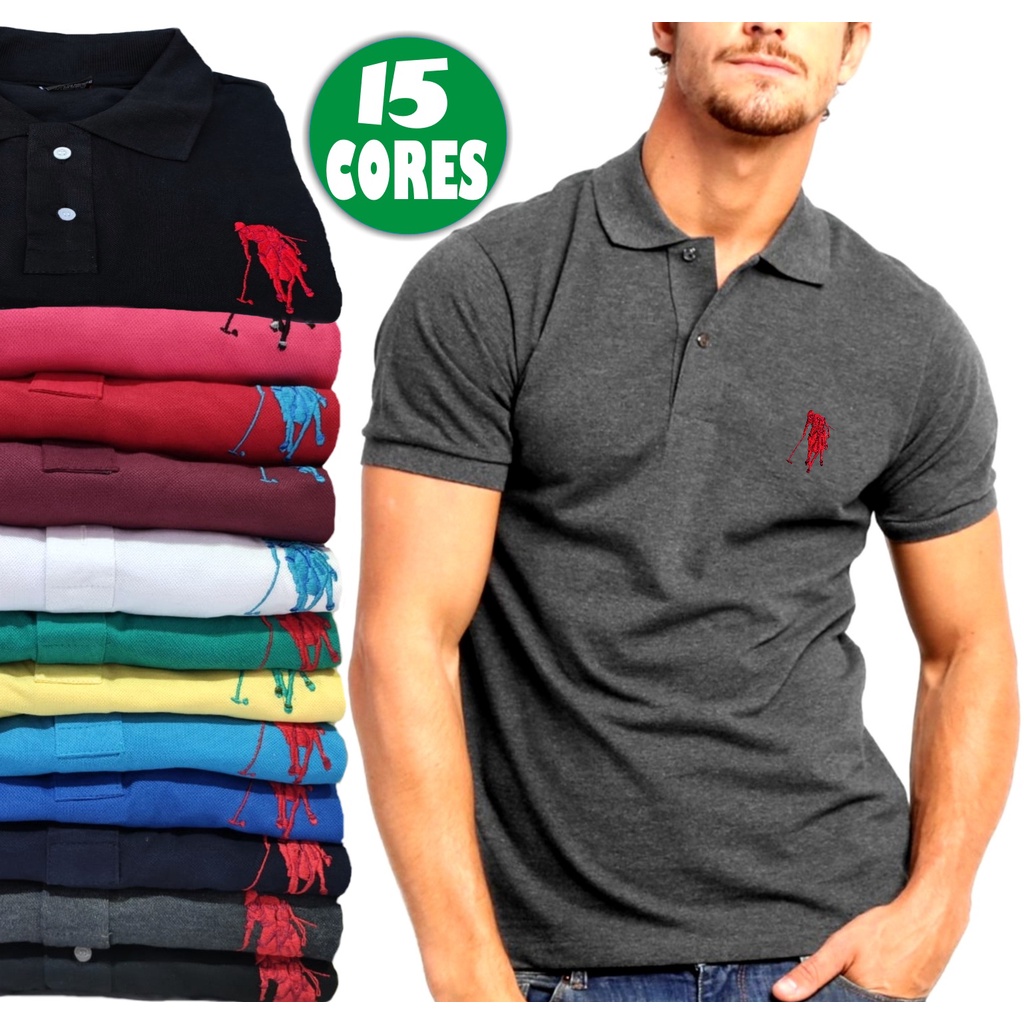 Camisa Gola Polo Masculina Grandes Marcas REVENDA ATACADO | Shopee Brasil